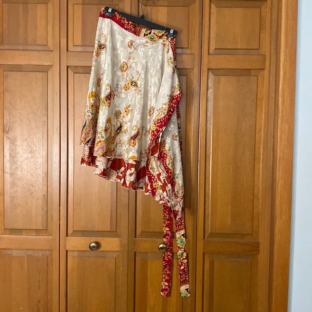 Silk wrap skirt from Paris